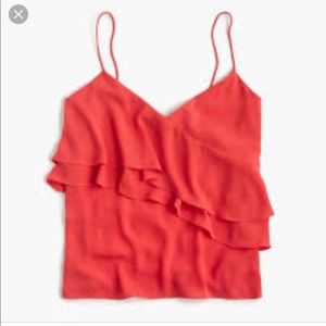 J. Crew drapey ruffle cami